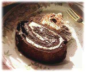 Rotolo panna e cioccolato