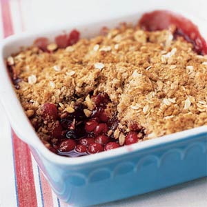 Crumble alle fragole e amaretti