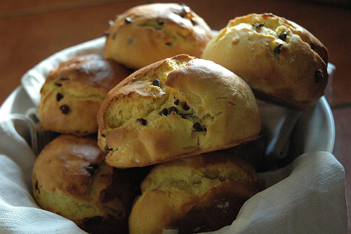 Panini con gocce di cioccolato