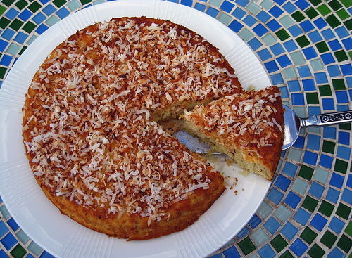 Torta alle banane e cocco senza latte