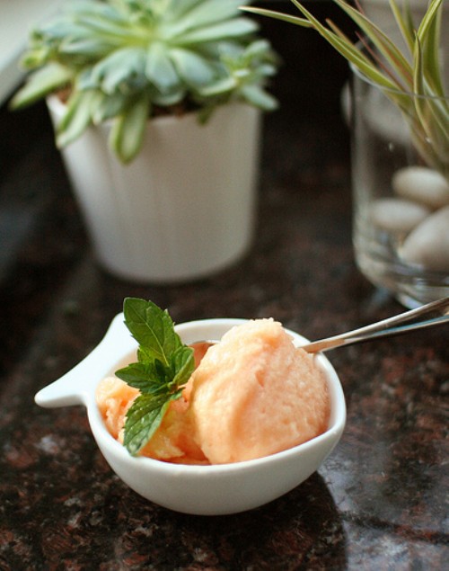 Ricetta del sorbetto al melone con il bimby