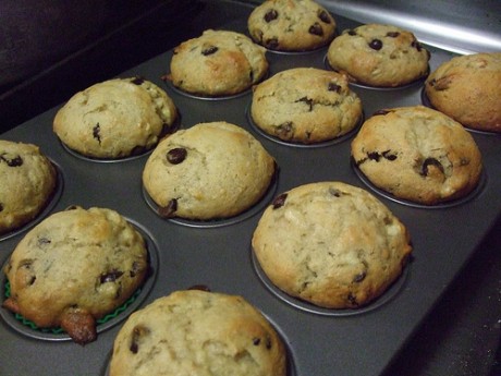 Golosi muffin alle gocce di cioccolato