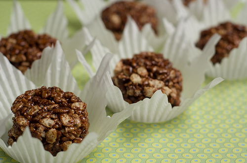 Dolcetti di riso soffiato senza glutine