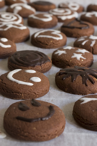 I biscotti al cioccolato per i dolci momenti dei bambini