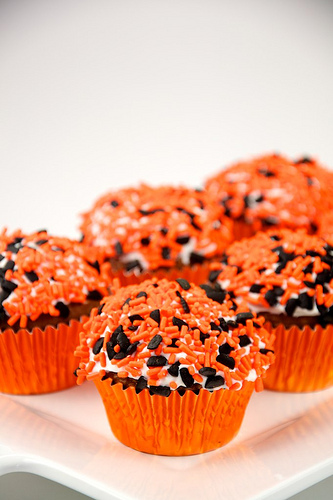 Ricette per halloween, gli orange cupcakes