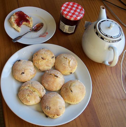 Ricette senza uova, gli scones all’uvetta