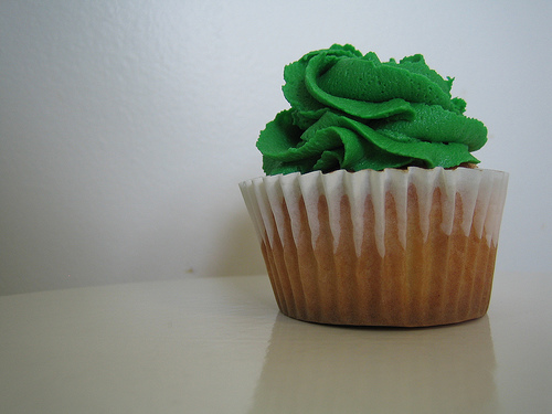 Cupcake alla ciliegia con rabarbaro