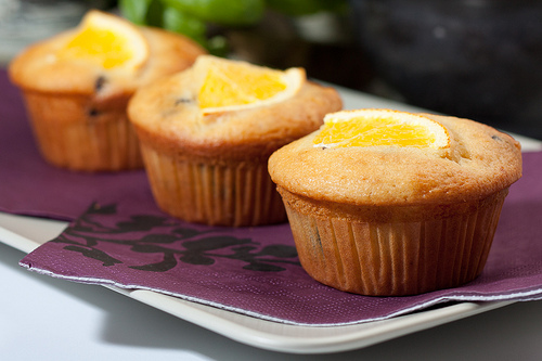 Muffin all’arancia e cioccolato