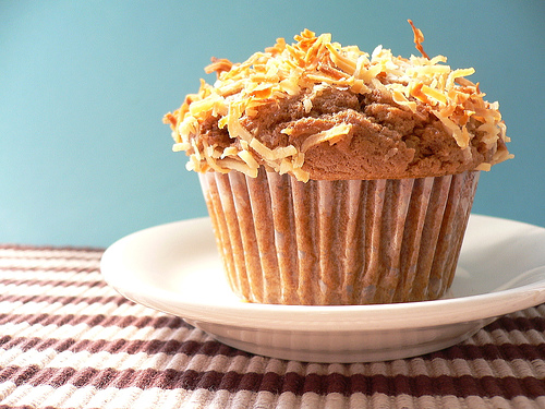 Muffin tropicali alla noce di cocco