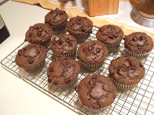 Muffin al cioccolato e cacao
