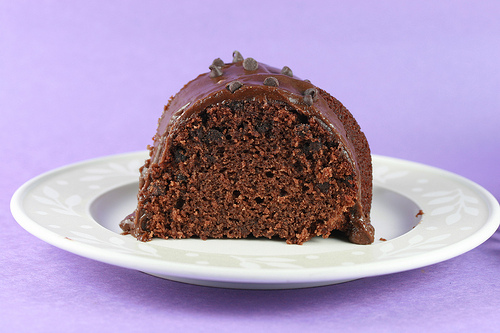 Ciambella di cioccolato con lo zenzero candito