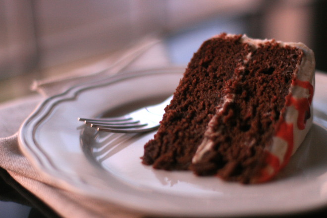 Torta al cioccolato e caffè per San Valentino