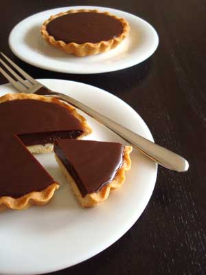 crostatine al cioccolato, Crostatine cioccolato e frutta senza cottura 