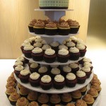 torre di cupcake come torta nuziale le foto