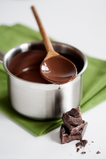 budino al cioccolato di cotto e mangiato