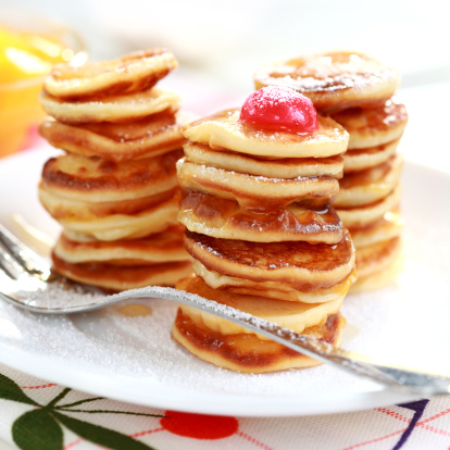 La colazione dei bambini, i mini pancake al miele