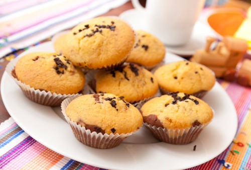 Muffin al cioccolato kinder e yogurt