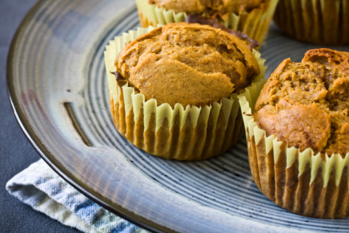 I muffin alla zucca e mandorle per Halloween