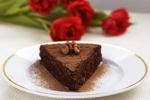 Torta gianduia dessert insegna cioccolato