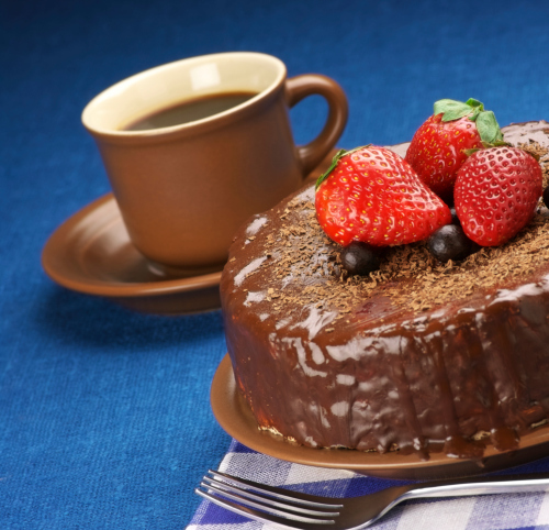 Torta al caffè glassata senza glutine