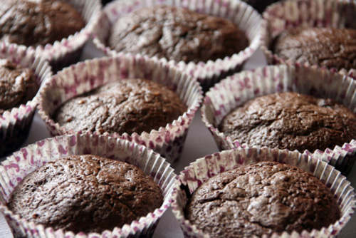 La torta muffin al cioccolato