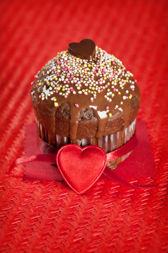 muffin glassa cioccolato nocciola San Valentino
