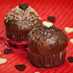 muffin glassa cioccolato nocciola San Valentino