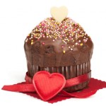 muffin glassa cioccolato nocciola San Valentino
