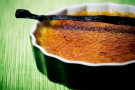 Crème brulée al cioccolato e mango