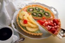 Crostata di mandarini e kiwi natalizia Crostata di mandarini e kiwi natalizia