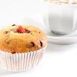 muffin, fragole, muffin fragole cioccolato bianco