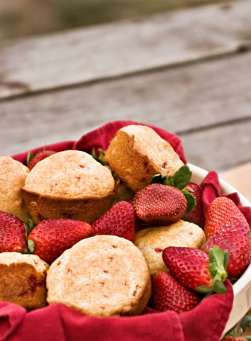 muffin fragole cioccolato bianco