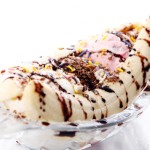 banana split cioccolato gelato