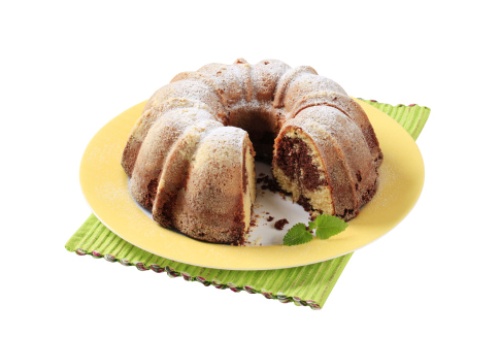 Ciambellone bicolore vaniglia cacao merenda bambini