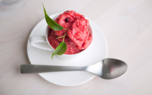 sorbetto fragole Guido Martinetti