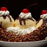 banana split cioccolato gelato