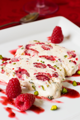 semifreddo lamponi pistacchi Bronte