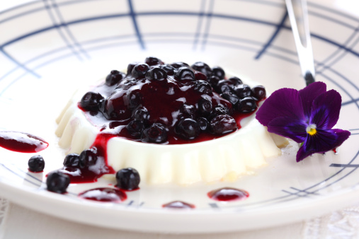 Panna cotta composta mirtilli