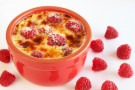 La creme brulè ai lamponi