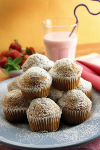 Muffin alle fragole cocco