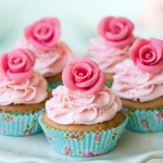 Cupcake rosa ganache cioccolato bianco