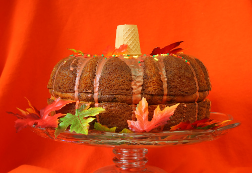 Torta zucca ricotta glassa reale