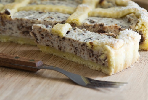 Crostata al cocco ricotta nutella