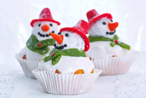 Dolci Di Natale Per Bambini.Pupazzi Di Neve Per Un Freddo Natale Torte Al Cioccolato