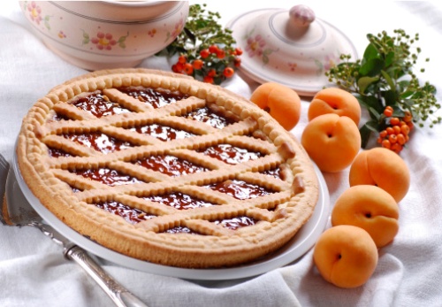 Crostata riso marmellata albicocche senza glutine