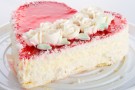 Cheesecake al cioccolato bianco e lamponi per San Valentino