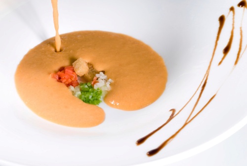 Gazpacho andaluso dolce carote sedano crema riso