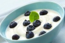 Gazpacho andaluso dolce con cioccolato bianco e mirtilli Gazpacho andaluso dolce con cioccolato bianco e mirtilli