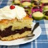 Torta bicolore con crema per la festa del papà