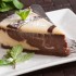 Cheese cake freddo al cioccolato e crema pasticcera